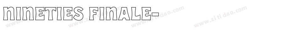 nineties finale字体转换